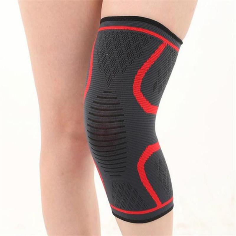 1-Piece Fitness Running Cycling Knee Brace Support Elastic Nylon Sports Compression Knee Sleeve Suitable for Basketball and Volleyball