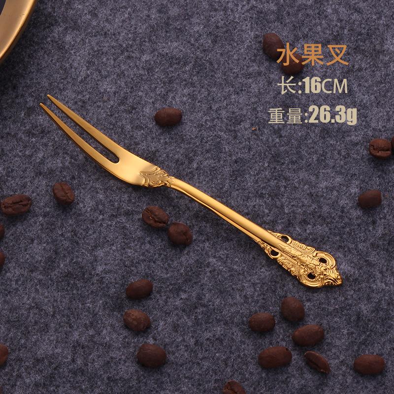 

Набор столовых приборов Nordic Palace Western из утолщенной титановой нержавеющей стали 304, столовые приборы для стейка, ложка, полный набор