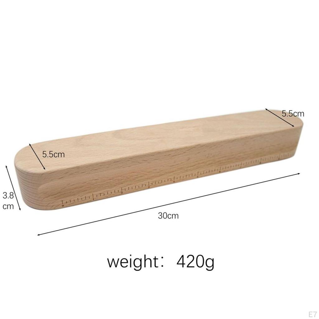 Beech Wood Tailors Clapper Steam Point Pressing Large Sewing Tool Double-side Grooved for