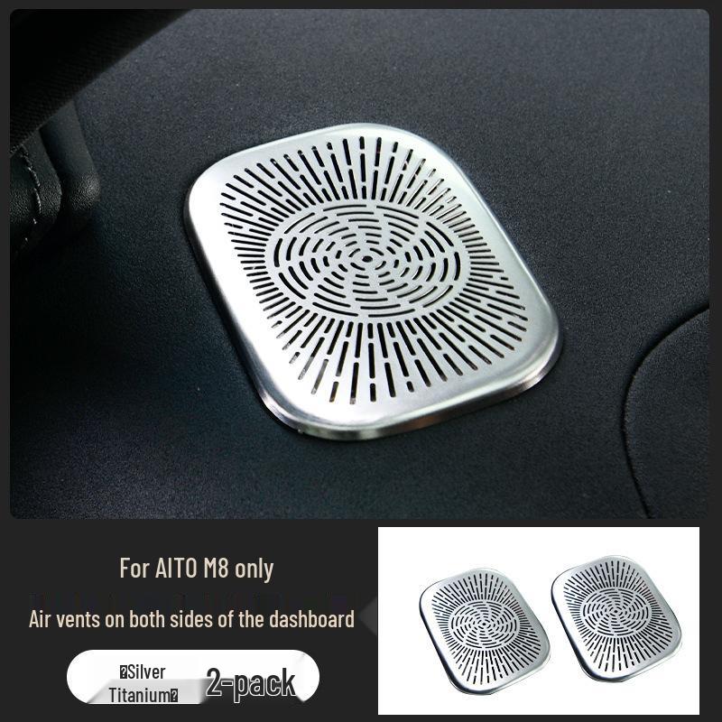 AITO M8 Armaturenbrett Lüftungsauslass Metall Staubdichte Aufkleber (Links rechts)