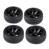 4pcs Set Tires Rubber Tyre Racing Off road Vehicle Wheel Rim for RC 1:10 Car Part (6 Holes)