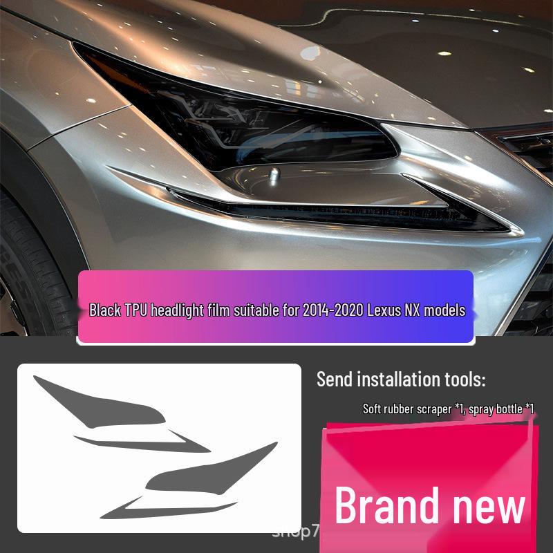Transparent Smoked Protective Headlight Film for Lexus CT200, ES, RX, UX, IS, NX, LX
