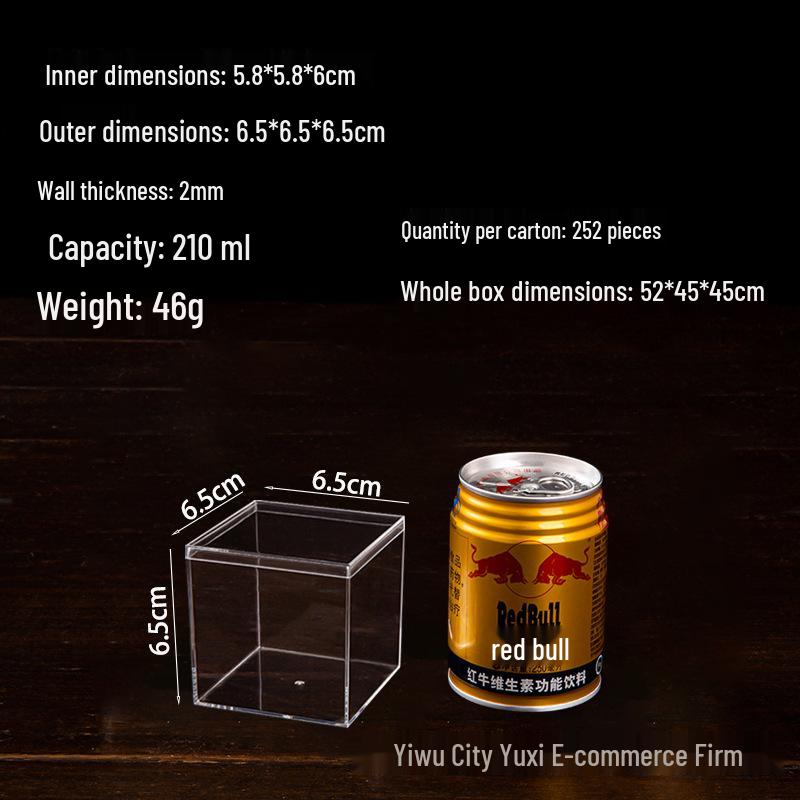 Transparent Acrylic Storage Box with Lid for Jewelry, Gifts, or Wedding Candy Display