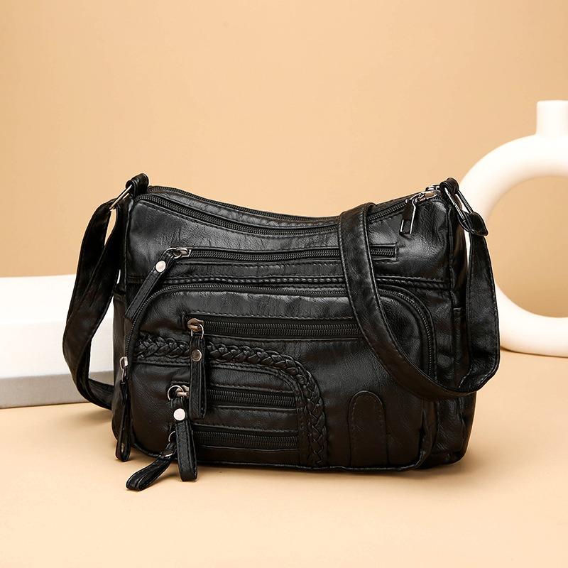 Knitted Multi Compartment Large Capacity Shoulder Bag