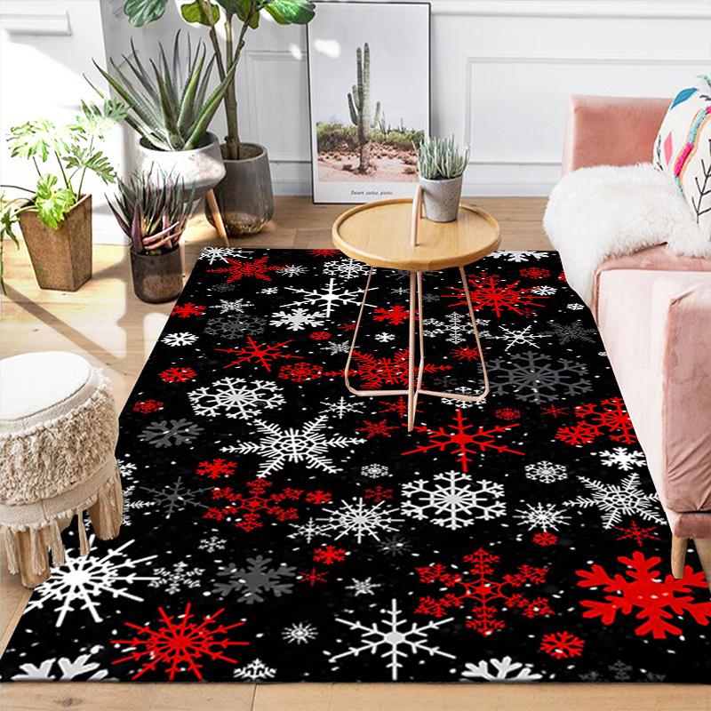 1Pc Christmas Tree Rug Office Carpet Indoor Outdoor Doormat Nonslip Soft And Comfortable Living Room Christmas Halloween Gift D91816