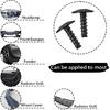 AUCELI 20pcs Screws Bolts, Engine Under Cover Fender Liner Splash Guard Truss Head Bolt, Bumper Body Push Retainer Self Tapping Screw, Replace Car
