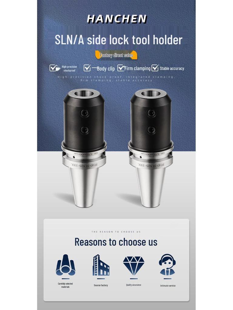 High Precision CNC Machining BT40-SLN20 Side Lock End Mill & U-Drill Holder BT30/50