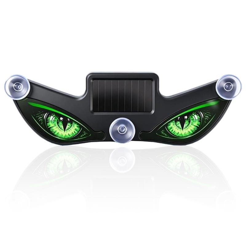 Dynamic Flashing Vehicle Window LED Warning Light with Solar and USB Rechargeable Power, Suction Cup Accent Lamp for Daily Driving