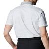 Under Armour Drive ChillIso Chill Print Polo Shirt Men's White Gray 1389597-100