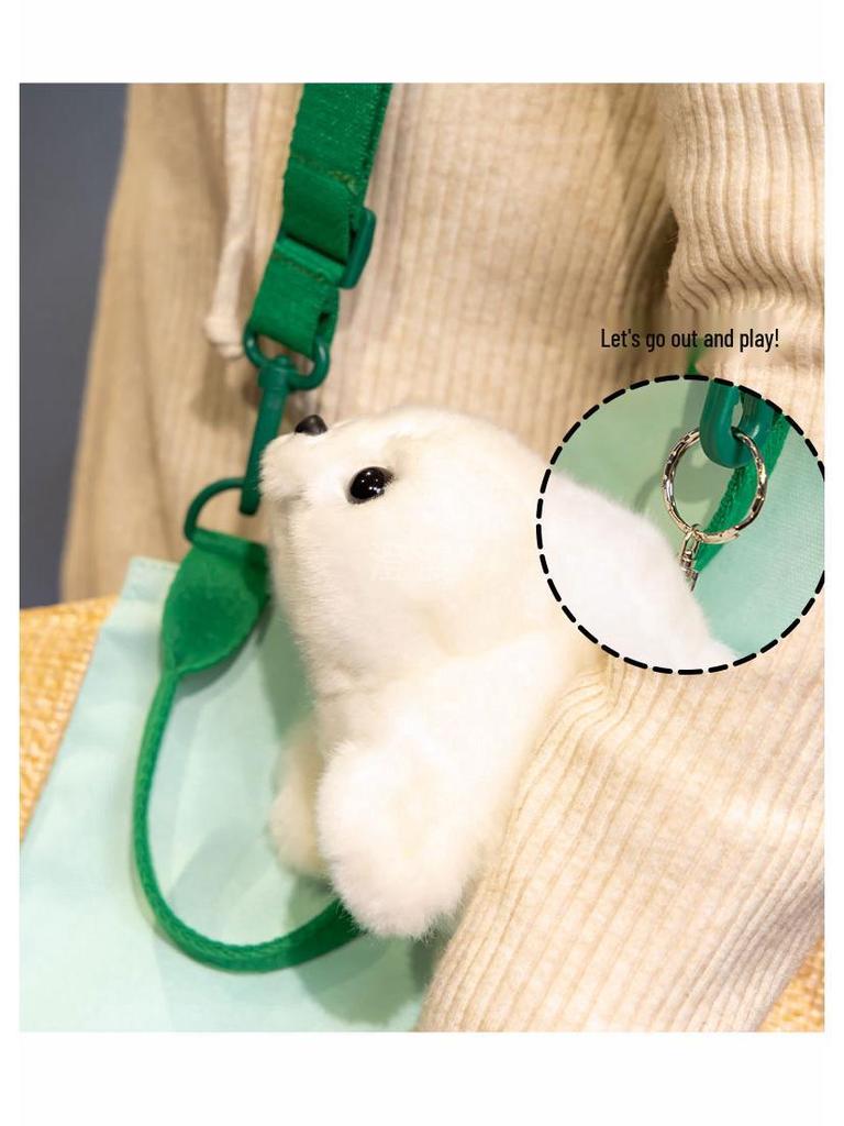 Internet Celebrity Seal Plush Keychain: Cute Aquarium Seal Doll, Sleeping Hug Pillow, Ornament, Birthday Gift
