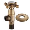 Easy Installation Bathroom Tap Antique Brass Valve G1/2 Connection Valve Prevent Water Wastage Total Height 100mm