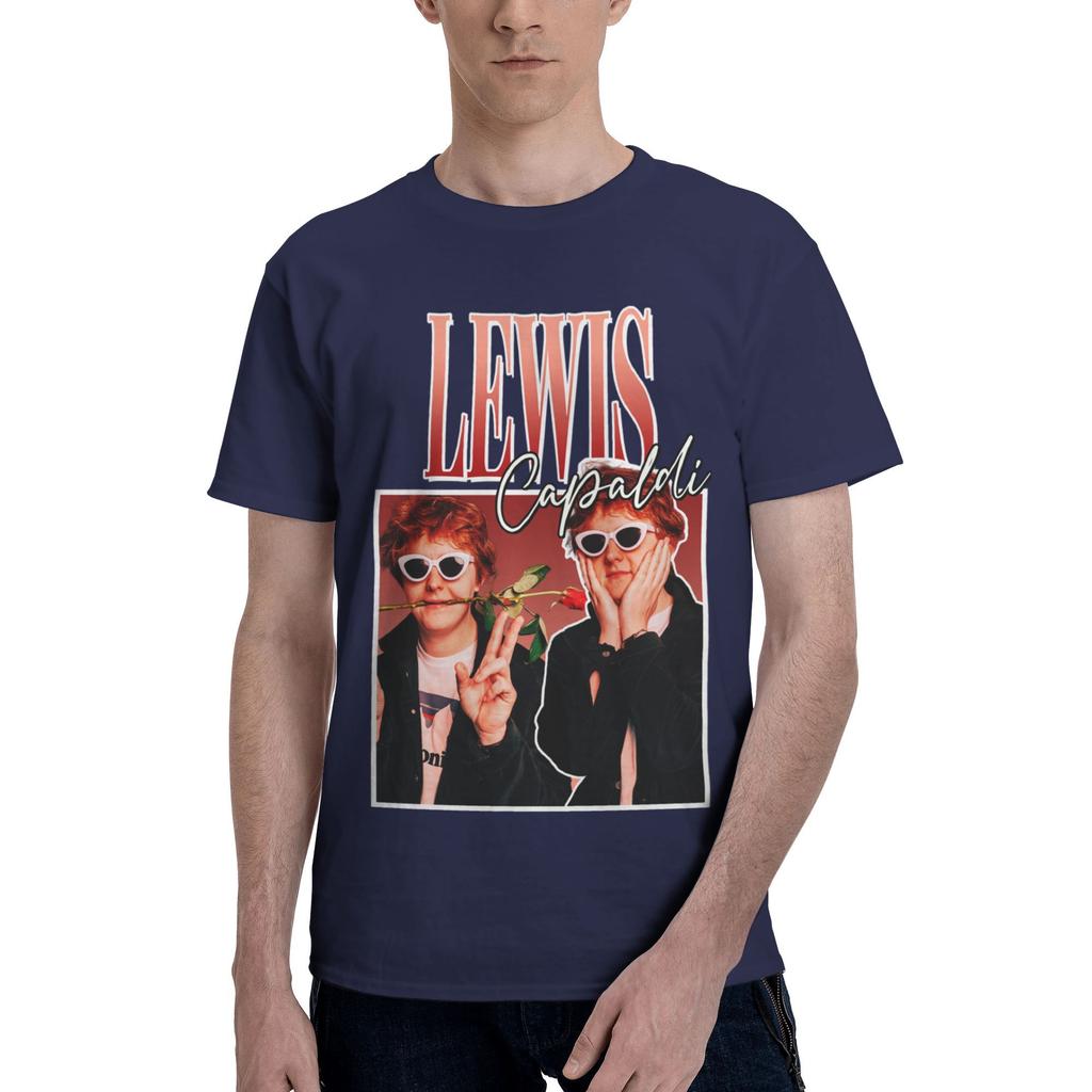 Custom LLewis CCapaldis T Shirt Men ShortSleeve SingerSongwriter Tshirts Streetwear Tee Pure Cotton Oversized Tshirts Merch
