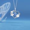 Cercei cu zircon cu perle coreene pentru femei, cercei eleganti cu flori de cristal, flori de cireș, aniversare, bijuterii de nuntă