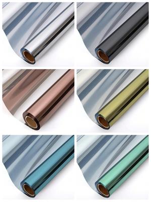 Самоклеюча терморегулююча віконна плівка, що блокує ультрафіолет, конфіденційність, антивідблиск, для домашнього офісу, автомобільні скляні двері, легка установка, багаторазова