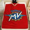 MV Agusta Gear Logo Red Background Flannel Blanket Motorcycle Club Print Throw Blanket Biker Fan Warm Sofa Bedroom Cover