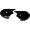 Rearview Mirror Caps Cover Glossy Black Sticking Compatible With BMW/MINI COOPER R55 R56 R57 R58 R60(Gloss Blcak)