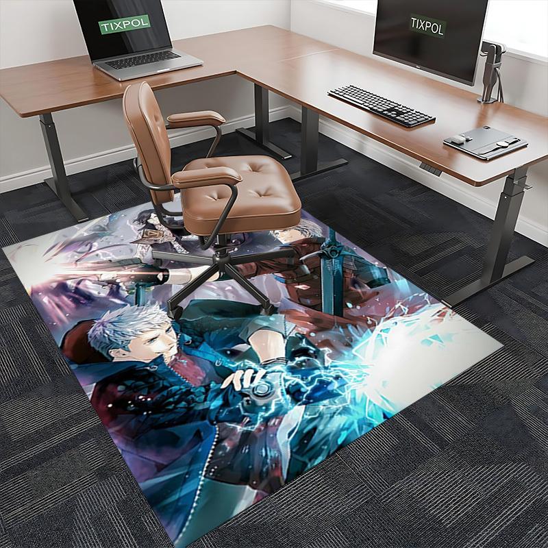 1pc Anime Cartoon Design "Joker" Chair Mat - Non-Slip Carpet for Office, Home Decor, Living Room, Bedroom, Game Room - Joker Theme Gift Idea.Y045
