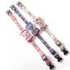 Style Vibrant Ethnic Pet Collar Double Layer Butterfly Shaped Pattern Design