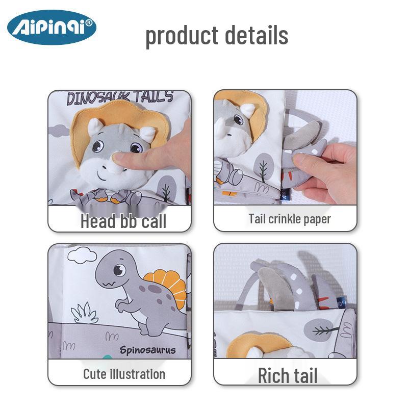 Nordic Style Baby Cloth Book: Tear-Resistant 3D Early Education Toy