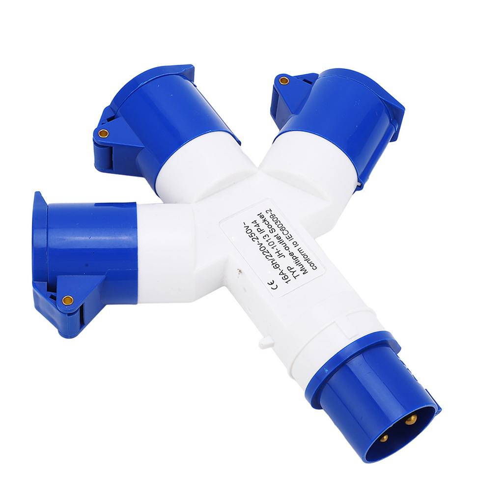 Priză industrială 1 în 3 ieșire 3 nuclee IP44 Conector priză multifuncțională impermeabilă 16A