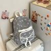 Schoolbag Plaid Bow Student School Bag High Value Mori School Bag Versatile Travel Backpack Leisure Commuter Backpack