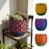 3D Printed Dragon Scale Flowerpot with Drip Tray Indoor Outdoor Succulents Herb Plants Planter Pot Container
