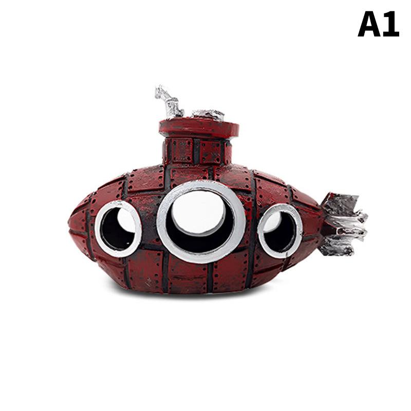 

Подводная лодка Скульптура Подводная лодка Украшения Укрытие для рыб Пещера Ландшафтные аксессуары Для аквариума Декор аквариума Домашний декор