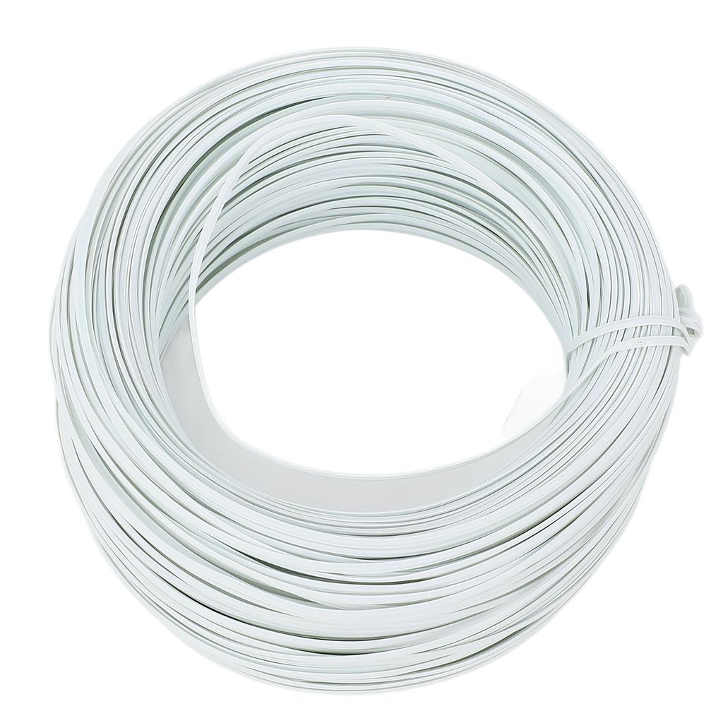 Bewehrungsstahl Bindedraht 100m Länge 0,45 Verzinkter Eisendraht PVC Bewehrungsbindedraht für Außen Weiß