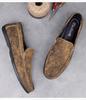 New Men's British Style Casual Leather Moccasins - Versatile Slip-on Driving Loafers