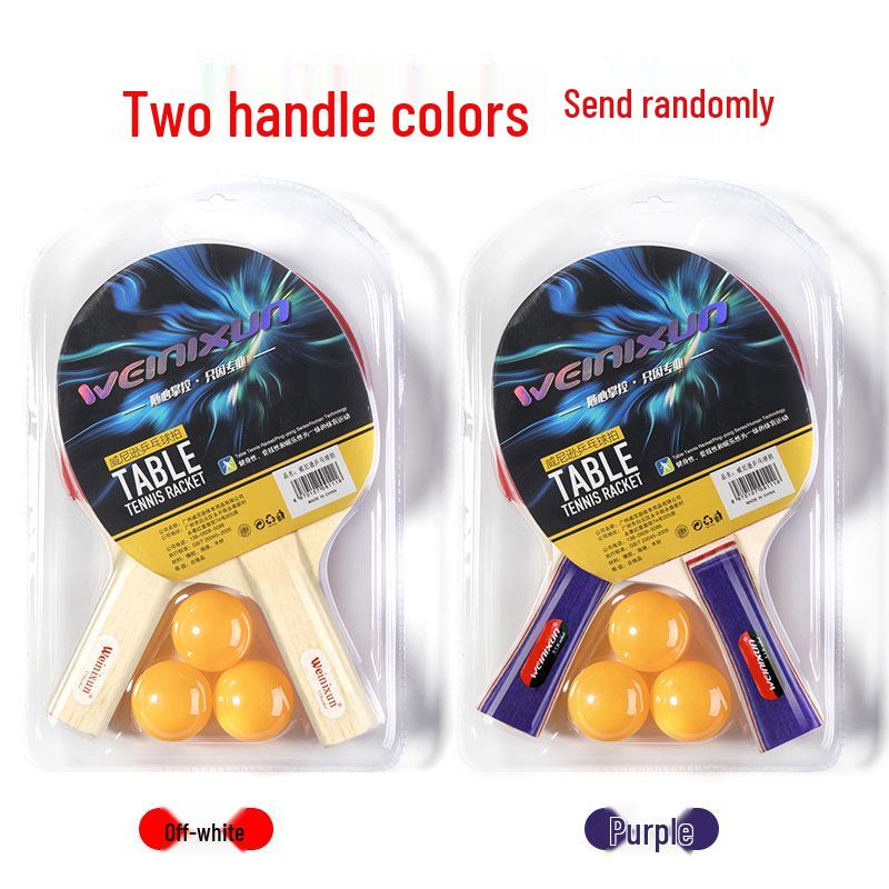 

Набор ракеток для настольного тенниса Shuangdi для начинающих с перевернутой резиной и длинной ручкой типа «перо»