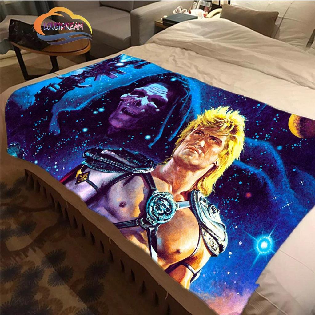 Cartoon Masters of the Universe wool blanket Jindian animation cashmere  fashion  Portable Flannel Warm camping