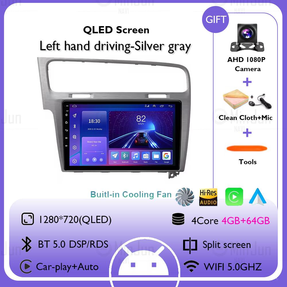 2K Screen Android 14 Car GPS Radio Multimedia For Volkswagen Golf 7 2012 - 2020 Car Radio Multimedia Video Player Navigation