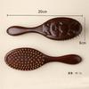 BEPAN Hand-Carved Sandalwood Air Cushion Comb with Bamboo Bristles Cat-Shaped Wooden Hair Styling Comb Oval Scalp Massage Brush Comb