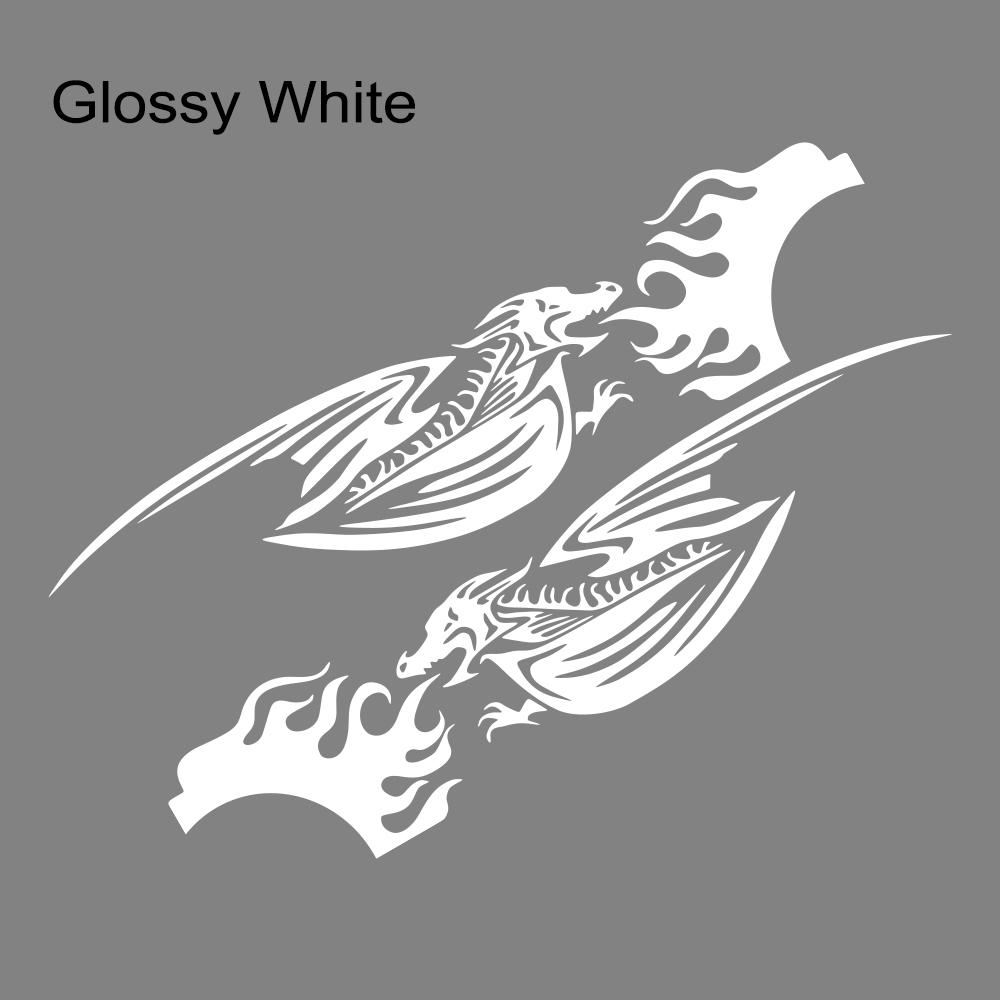 Fire Dragon Vinyl Car Decal Flame Self-Adhesive Sticker for Kia Sportage Ford Kuga Explorer Hyundai Tucson Toyota Land Cruiser