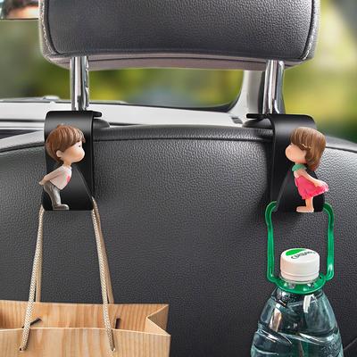 1 paio di ganci universali per sedile posteriore auto, simpatici cartoni animati, ganci per sedile, ganci per sedile posteriore, ganci per interni