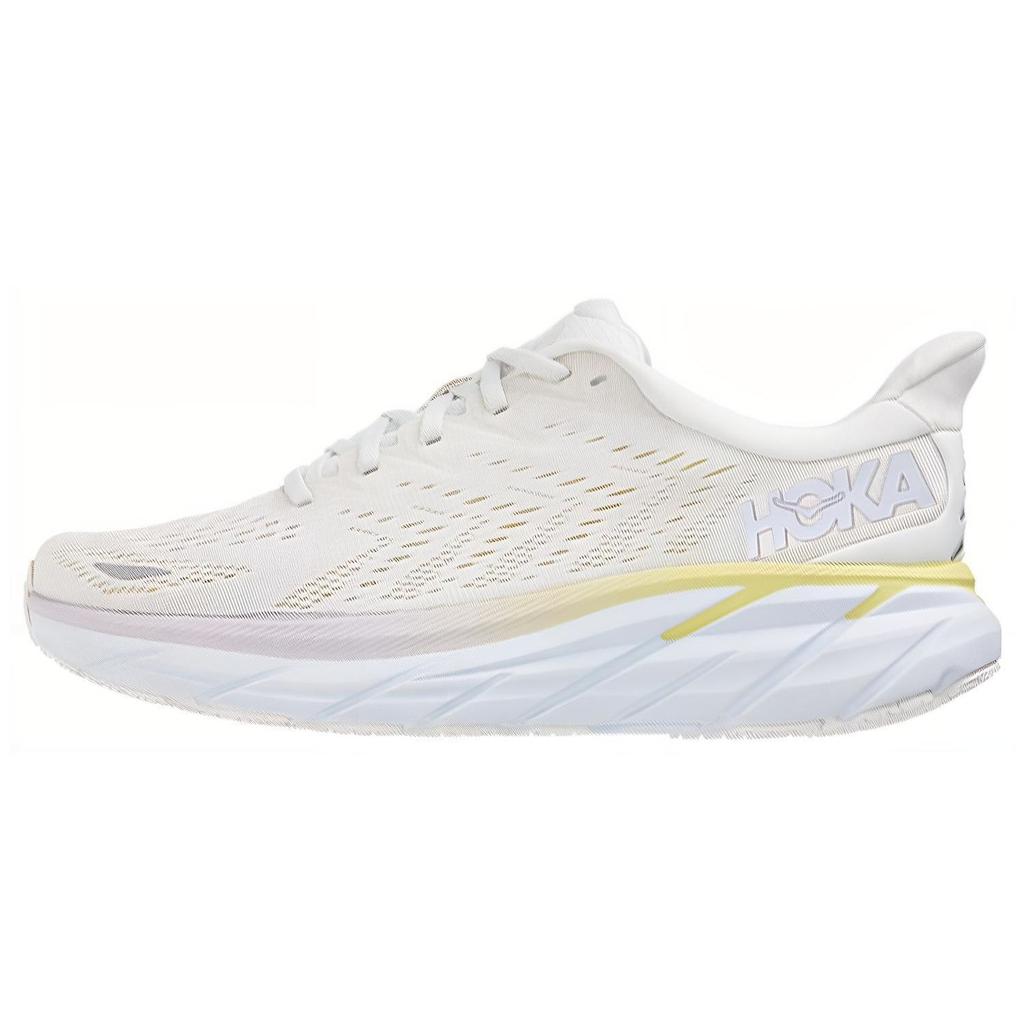 HOKA Clifton 8 Blanc De Blanc Damen Sneaker Weiß Strahlend Weiß 1119394-BDBBW