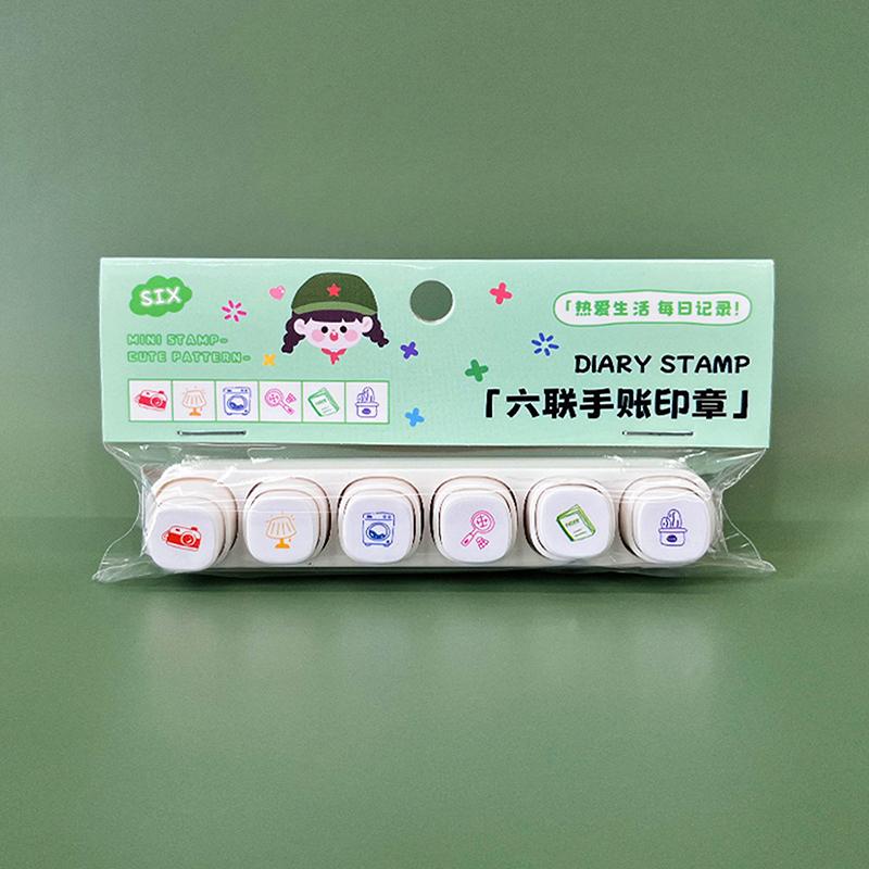 

1 Набор Каваий Штампы Канцелярские товары Для Журнала Планировщика Искусства DIY Поделки Альбом Скрапбукинг Декоративные Штампы Аксессуары