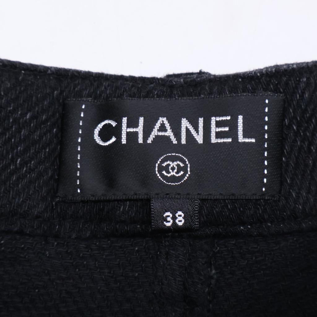 Chanel 2019 Belt-integrated Shorts Bottoms 38 blackUsed