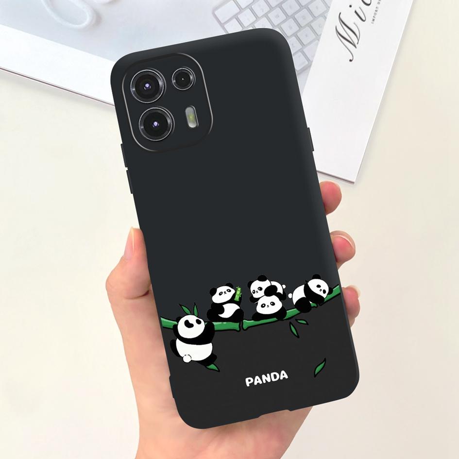 For Moto Edge 20 Lite Case  XT2139-1 Funda Fashion Painted Black Soft Silicone Protector Cover For Motorola Edge 20 Fusion Coque