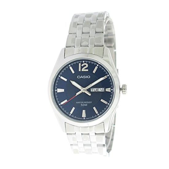 Import Casio Quartz Watch [Rare Model] Men's MTP-1335D-2A Navy/Silver