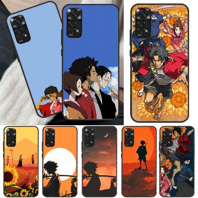 Anime Samurai Champloo Kılıf Xiaomi Redmi Note 11 10 9 8 Pro Note 11S 10S 9S 8T K50 K40 9A 9C 10A 10C Kapak
