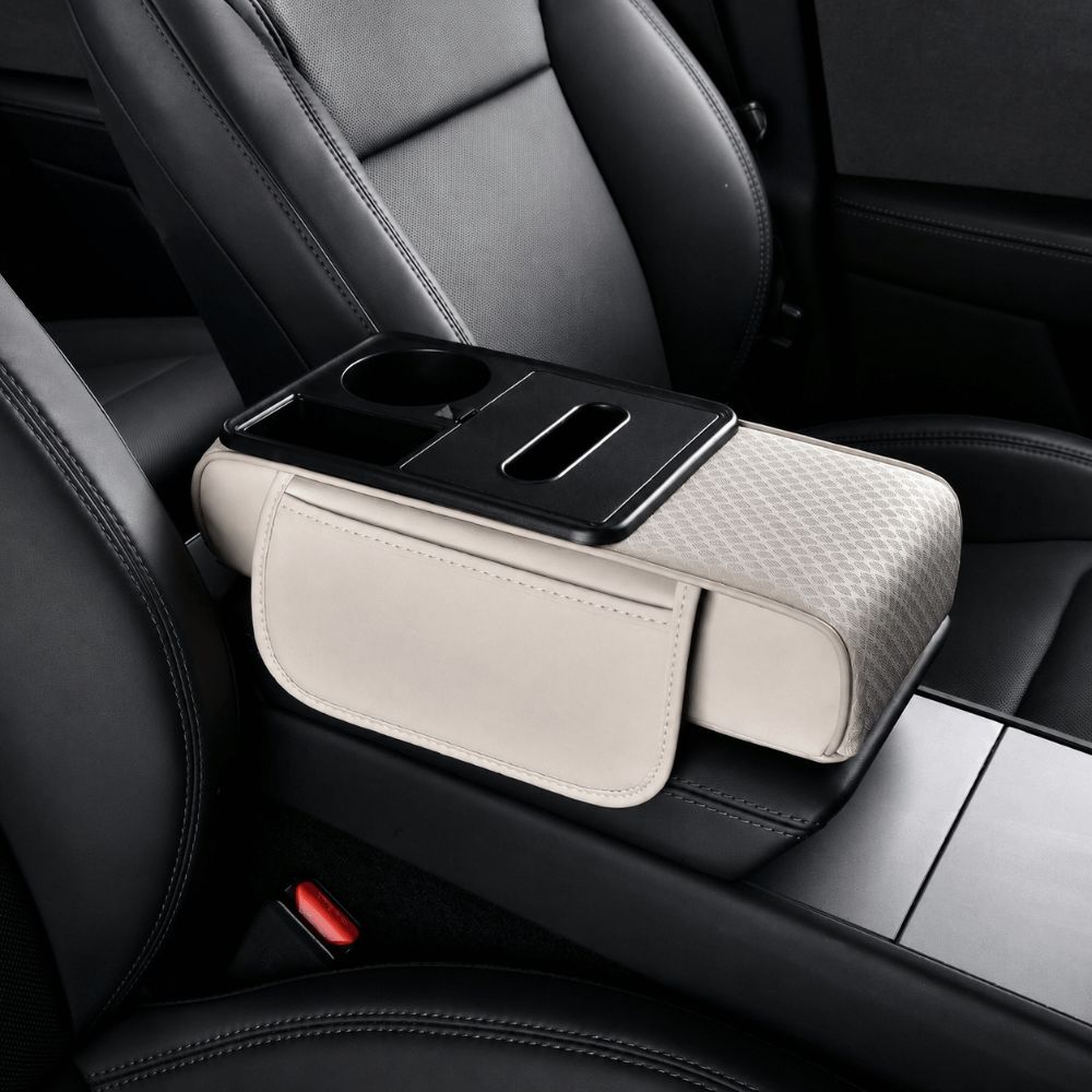 PU Leather Car Armrest Pad Height Increasing Armrest Pillow Car Armrest Cushion for Car Interior