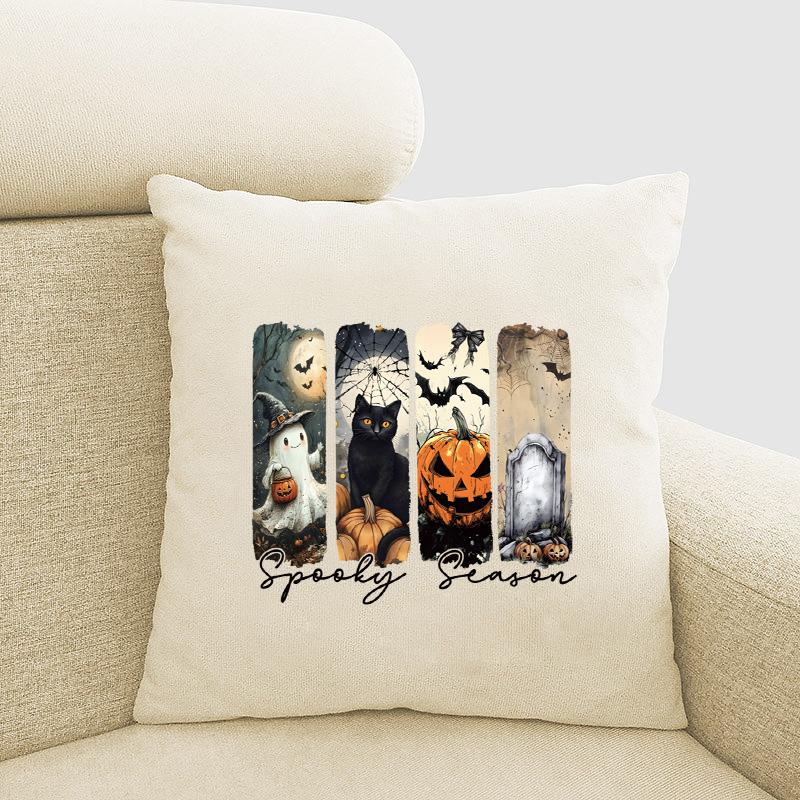 Halloween Stoffaufnäher, einfach zu druckende Aufkleber, T-Shirts, DIY Hüte und Sweatshirts, heißgepresste Aufnäher, Kleidungsetiketten