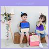 Stylish And Versatile Casual Color-block Multi-functional Shoulder Bag With Large Capacity And Soft Design For Kids