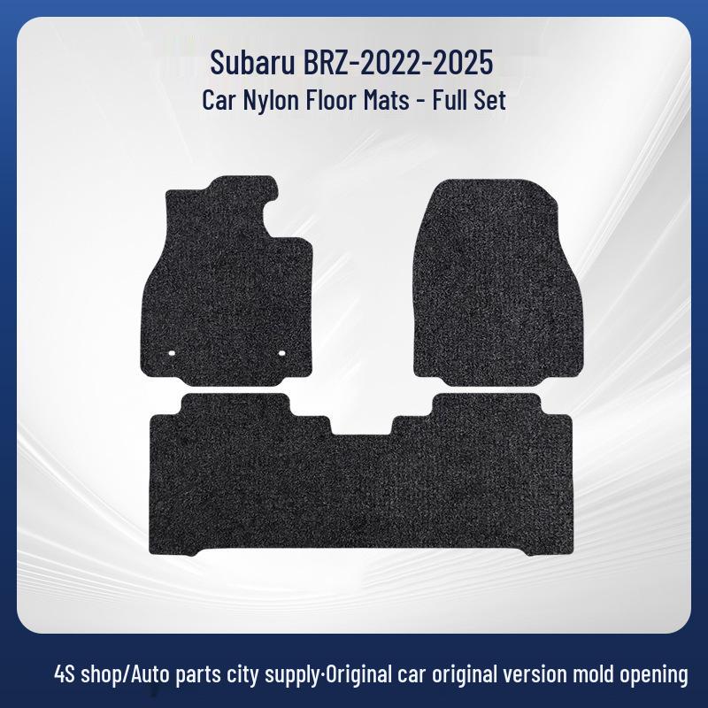 Suede Nylon Three-Piece Car Floor Mats for Subaru BRZ (2022-2025)
