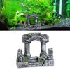 Double Pillar Roman Resin Fish Cave Aquarium Ornament