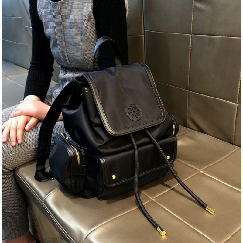 

Модный рюкзак-унисекс от гонконгского бренда для путешествий и на каждый день, новинка 2025 года, классический рюкзак на кулиске, из ткани Оксфорд, большой вместимости, для женщин Black large