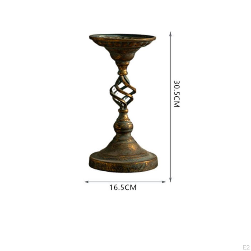 Taper Candle Holder Antik-Stil Kerzenständer Rustikal für Kaminsims