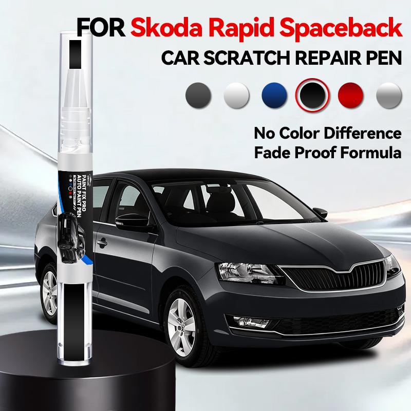 For Skoda Rapid Spaceback Car Paint Repair Pen Touch Up Scratch Remover DIY Auto Accessories Gold Black White Gray Green LP7R