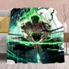One Piece Anime Flannel Blanket - Soft Warm Perfect for Sofa, Bedding Camping Travel Office Home Decor -QJY